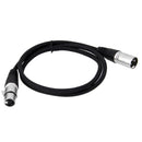 Microphone Lead / Mic Cable / XLR Lead Balanced Male To Female Plugs 1M