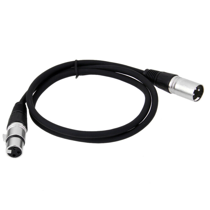 Microphone Lead / Mic Cable / XLR Lead Balanced Male To Female Plugs 1M