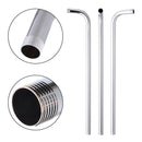 24" 60cm Stainless Steel Wall Mounted Tube Rainfall Shower Head Arm Bracket
