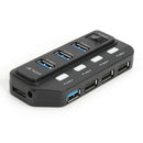 7 Port USB 3.0/USB 3.1 Hub Splitter High Speed USB3.0 Adapter for PC Laptop