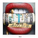 5D DIY Full Drill Diamond Painting Novelty Lip Cross Stitch Embroidery Kits