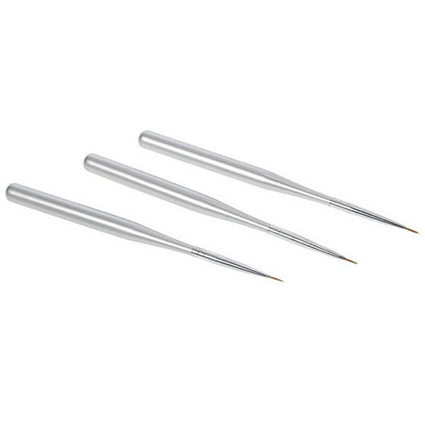 3x uv gel liner brush set painting acrylic pen gourd handle nail art tools  z Gw