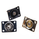3PCS 6.35cm Metal Square Output Jack Plates Socket for Electric Guitar Bass