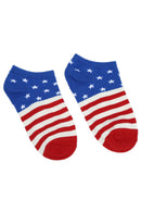 Pair of Fashion USA Flag Star Stripe Pattern Socks For Men