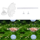 2x Aquarium Acrylic Shrimp Feeding Bowl Water Food Dish and Tube 27cm Length