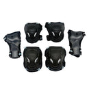 Safe Outdoor Skating Protective Knee Hand Elbow Guard Sets S Black and Blue