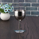 380ML Stainless Steel Wine Glass Cup Goblet Champagne Drinking Bar Restaurant