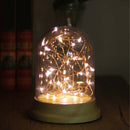 LED Night Light Copper Wire Lights USB Charging Firework Glass Table La GSI