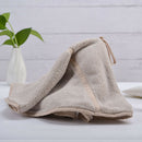 Luxury Hand Wipe Towel Soft Washcloth Hanky Water Absorbing Gifts Brown