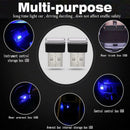 10PCS Mini USB LED Light Blue Lamp For Car Atmosphere Lamp Bright Flexib DHR
