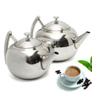 Stainless Steel Teapot Tea Pot With Infuser Coffee Tea Leaf Filter Herbal  SQM