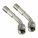 2pcs Tyre Valve Extension Adaptor Motorcycle Car Tire Stem Extender 135 Deg O5F3