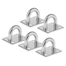 10Pcs Pad Eye Plate - Marine Rigging 304 Stainless Steel Square Plate 35x30mm