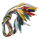 10 Pcs 5-Color Double Ended Alligator Clips Test Lead Jumper Wire 48cm 1.6