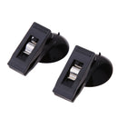 Portable PVC Car Sucker Adhesive Ticket Photo Clip Visor Card Holder Black