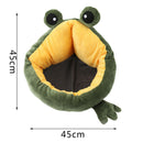 Pet  House Indoor Frog Cat Bed Warm Small Beds Portable Kitten Mat Soft CutS Ew
