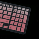 Silicone Keyboard Skin Cover Film for Dell 15CR 15'' Notebook PC Clear Pink
