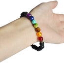 7 Chakra Healing Beads Bracelet Natural Lava Stone Diffuser Jewelr Bracelet I2O1