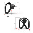 Motorcycle Luggage Helmet Hook Hanger Double Claw Bag Bottle Holder (Black) A