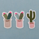 9 Pieces Fashion Embroidered Sew on Iron On Cactuses Patches Clothes Badge