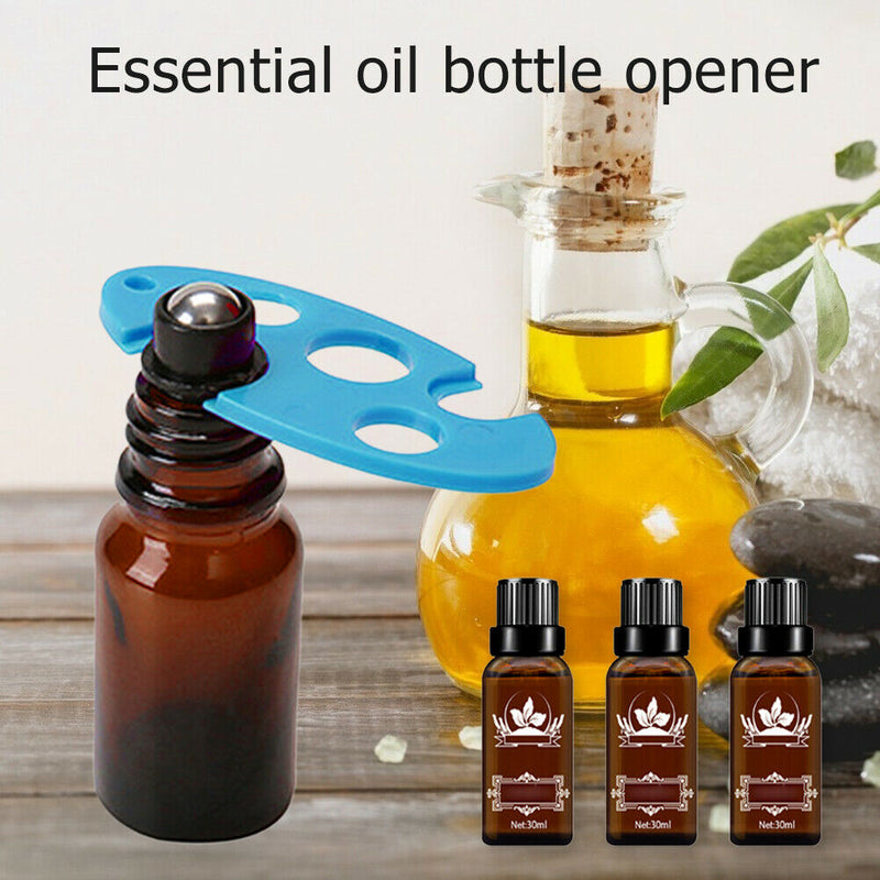 Plastic Essential Oil Opener Refillable Bottles Roller Ball Cap Remover (A) A