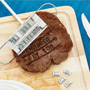 Creative BBQ iron tool barbecue branding mold 55 can change letters barbecu E4Y3