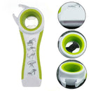 Green and white 5-in-1 multi-function bottle opener can opener soda beer op Y0B8