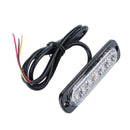 Lamadaled 6LED Strobe Light Motorcycle Flash Lights Side Lamp Warning Light