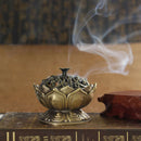 Buddha Incense Burner Lotus Flower Incense Holder Handmade Censer For Buddh R4N3