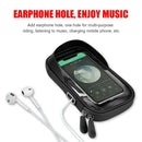 Waterproof Motorcycle Moped Handlebar Touch Screen Bag Phone Stand Holder Case
