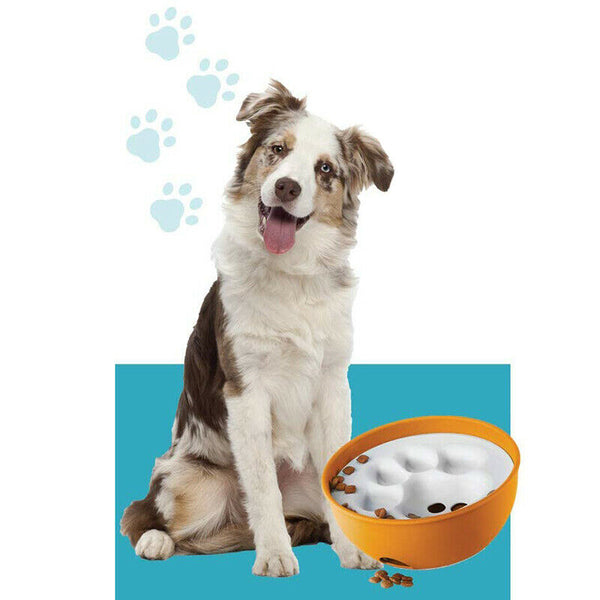 Bowl Puzzle Feeder Dog Bowl - Interactive Enrichment Dog Dish - Slow Feeder