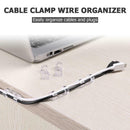 20pcs Cable Clip Wire Organizer Ties Fixer Fastener Holder Work Desktop Clamp AU