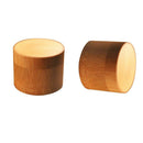 2x Bamboo Storage Boxes Kitchen Tea Coffee Container Round Spice Jar Craft