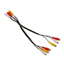 1PC 3 RCA Male Jack to 6 RCA Female Splitter Audio  Plug Video AV Adapter Cable