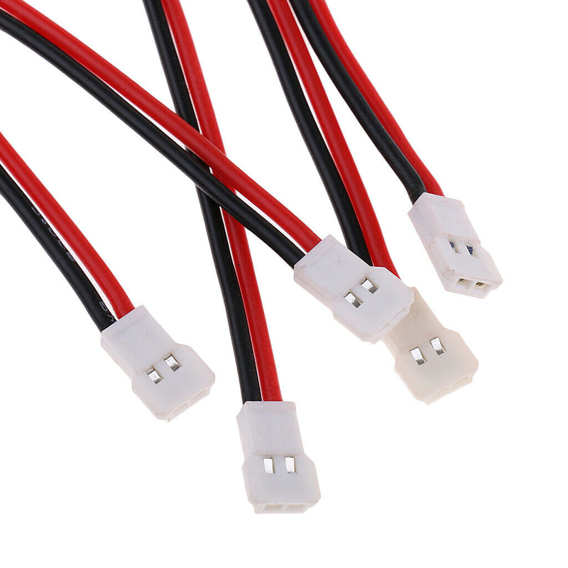 5x 100mm 10cm Male Female Connector JST Plug Cables For RC Battery Helicopters