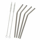 8 Pack Stainless Steel Drinking Straws with Cleaning Brushes and Portable S L5T7