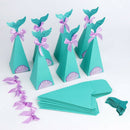 10x Mermaid Gift Boxes Sweet Paper Candy Box Mermaid Birthday Party Decoratio Gw