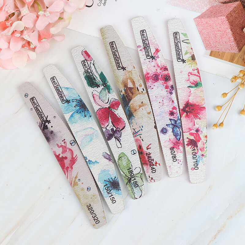 6Pcs Nail Art Care Sanding Buffer Buffing Manicure Acrylic Gel File Too GwJ Gw