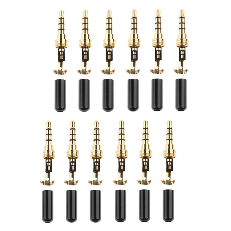 Universal 12x 3.5mm Male Jack Connector Cover For MP4 Earphone