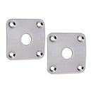Lovoski 4 Pieces Metasl Jack Plate Cover LP Guitar Jack Plate Accessories