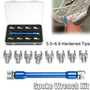 Spoke Wrench Motorcycle Tool Durable Manual Hardened Tip Bike Repairing Cycling