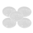 5-pack Clear Plant Pot Saucer Drip Trays Base Plate Durable 25cm BPA Free