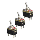5pcs 12V Heavy Duty Toggle Flick ON/OFF .Car Dash Light Metal SPST- F9I7