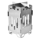 Camping Backpacking Stove Portable Folding Wood Burner Lightweight Stainless