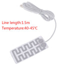 4*8CM 5V Carbon Fiber Heating Pad Hand Warmer USB Film Infrared Fever Heat MTE