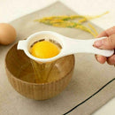 White Egg Yolk Separator Tools Easy Cooking House Sieve Gadget Plastic C8S4