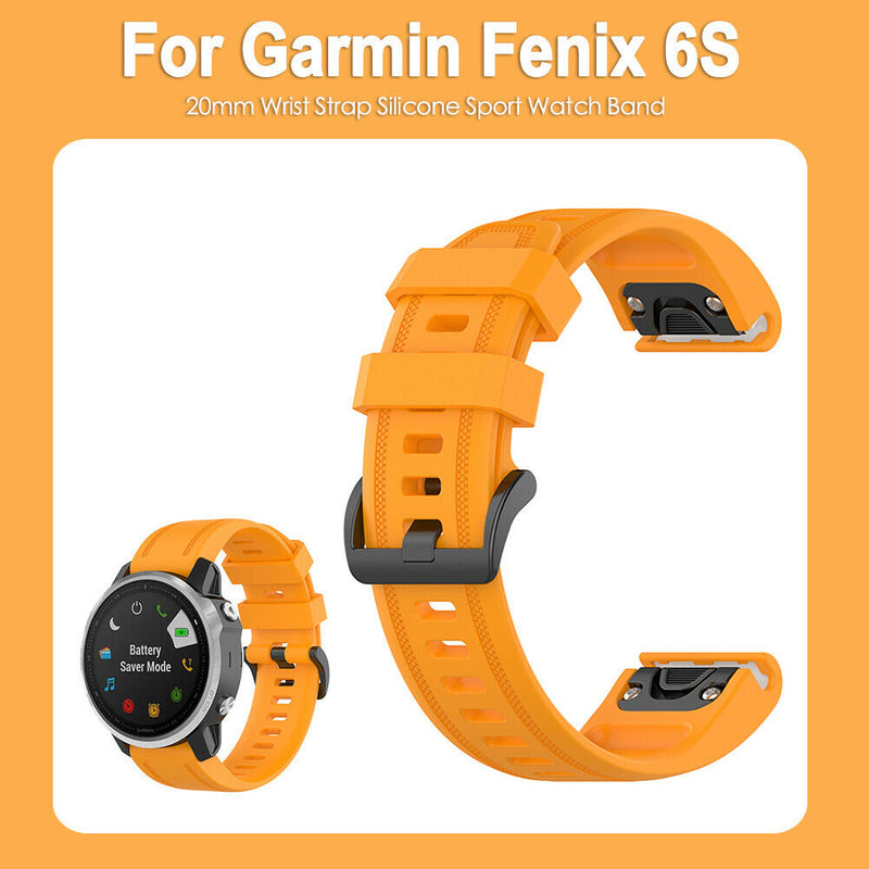 20mm Silicone Wrist Strap Quick Release Adjustable Sports Watch Band for Fenix