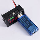 12V Voltage Battery Panel Digital Display Meter Car Voltmeter Durable Dual USB