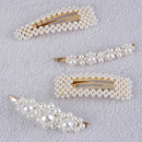 4pcs Hair Clip Beaded Hairclip Barrette Beaded Hair Accessory Hairclip  BX