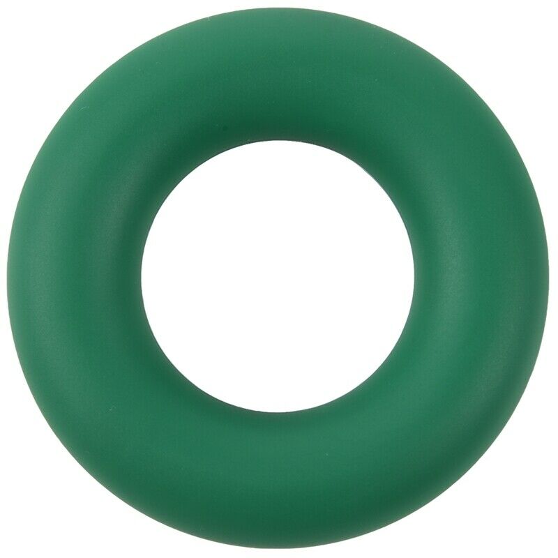 1 x O Shape Grip Hand Finger Forearm Strength Trainer Exerciser Gym, Green(